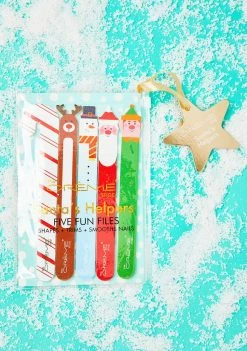 The Creme Shop Holiday Nail File 5 Piece Gift Set