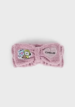 The Creme Shop Lavender Fluff BT21 Spa Teddy Headyband Hair Accessories