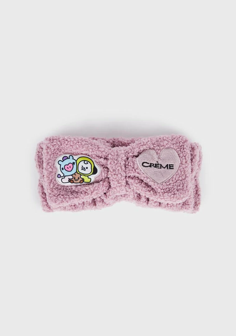 New 🔔 The Creme Shop Lavender Fluff BT21 Spa Teddy Headyband Hair Accessories 💯 1 The Creme Shop Lavender Fluff BT21 Spa Teddy Headyband Hair Accessories