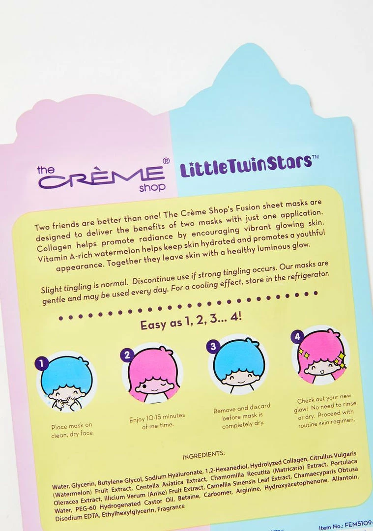 Hot Sale ✔️ The Creme Shop Little Twin Stars Fusion Essence Mask Face & Body 🤩 3 The Creme Shop Little Twin Stars Fusion Essence Mask Face & Body