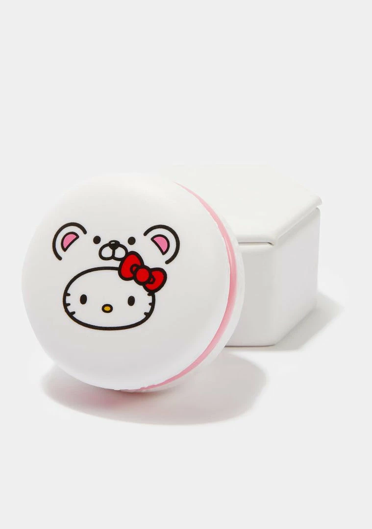 Hot Sale π€© The Creme Shop Hello Kitty Macaron Lip Balm White Chocolate π 3 The Creme Shop Hello Kitty Macaron Lip Balm White Chocolate