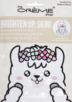 The Creme Shop Brighten Up, Skin! Animated Llama Face Mask