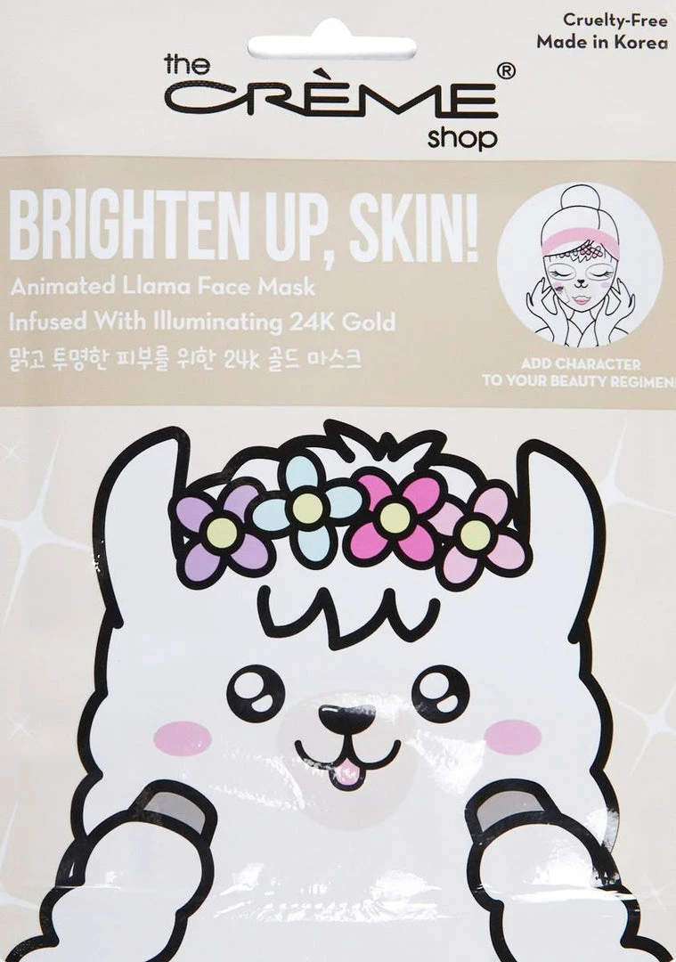 Discount ❤️ The Creme Shop Brighten Up, Skin! Animated Llama Face Mask ⌛ 2 The Creme Shop Brighten Up, Skin! Animated Llama Face Mask