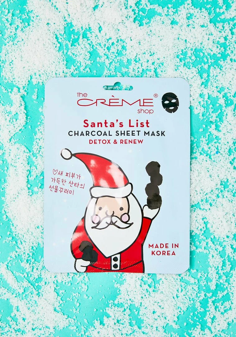 Flash Sale 🤩 The Creme Shop Santa's List Sheet Mask Face & Body ✔️ 1 The Creme Shop Santa's List Sheet Mask Face & Body