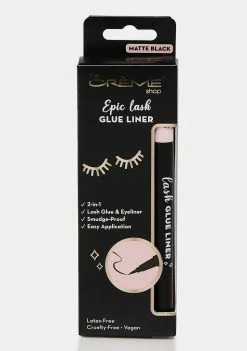 The Creme Shop Matte Black Epic Lash Glue Liner Eyeliner