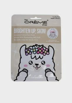 The Creme Shop Brighten Up, Skin! Animated Llama Face Mask