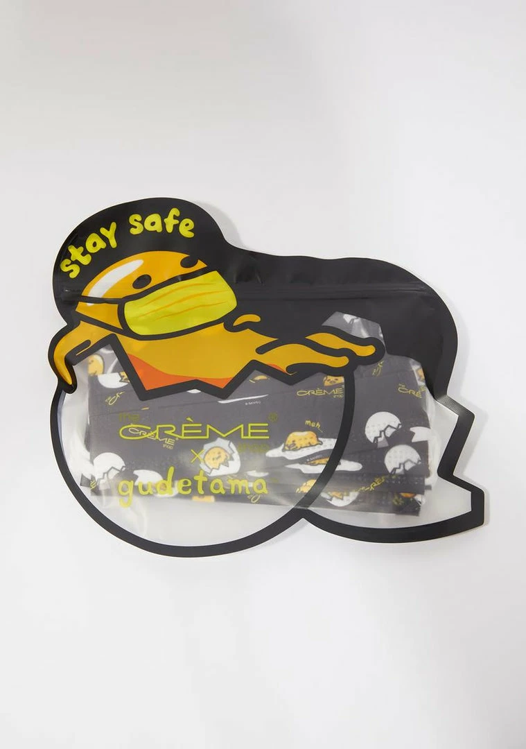 Buy π₯° The Creme Shop Gudetama Disposable Protective Face Masks π 2 The Creme Shop Gudetama Disposable Protective Face Masks
