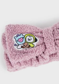 The Creme Shop Lavender Fluff BT21 Spa Teddy Headyband Hair Accessories