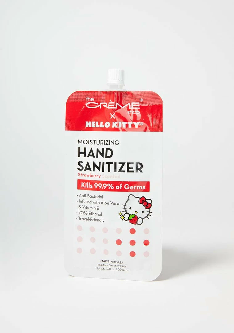 Coupon ✔️ The Creme Shop Strawberry Hello Kitty Sanitizer In Pouch Wellness 🥰 3 The Creme Shop Strawberry Hello Kitty Sanitizer In Pouch Wellness