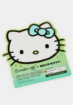 The Creme Shop Masks Luv U So Matcha Printed Essence Sheet Mask