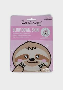 The Creme Shop Masks Slow Down, Skin! Sloth Face Mask