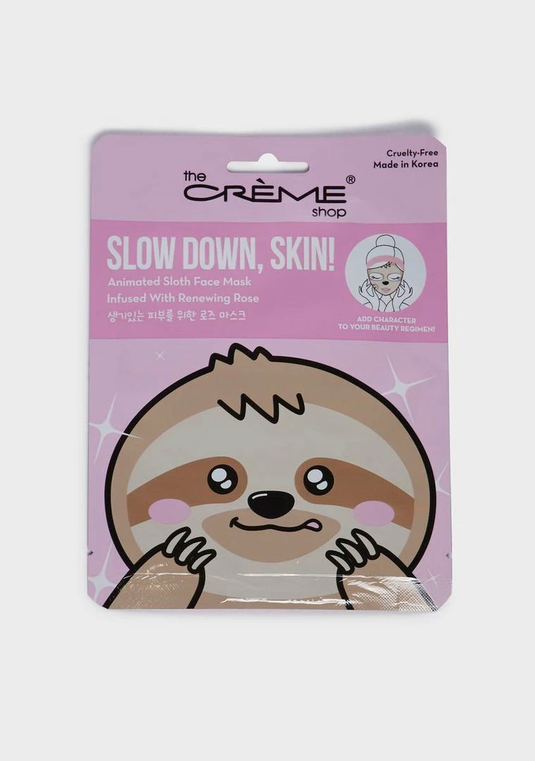 Brand new π The Creme Shop Masks Slow Down, Skin! Sloth Face Mask β 1 The Creme Shop Masks Slow Down, Skin! Sloth Face Mask