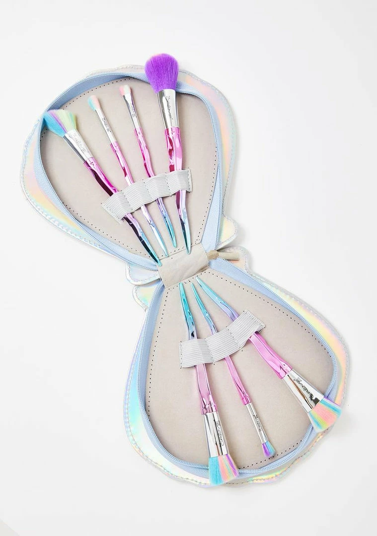 Best deal ✔️ The Creme Shop Sea Shell Makeup Brush Set Tools & Accessories ⭐ 2 The Creme Shop Sea Shell Makeup Brush Set Tools & Accessories