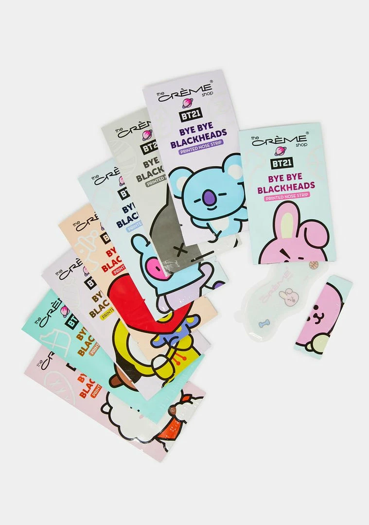 Flash Sale π The Creme Shop Face & Body X BT21 Bye Bye Blackheads Nose Strips π 1 The Creme Shop Face & Body X BT21 Bye Bye Blackheads Nose Strips