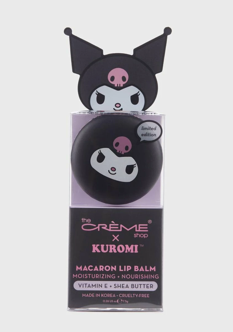 Coupon 🧨 The Creme Shop X Kuromi Raspberry Cream Puff Macaron Lip Balm 🧨 3 The Creme Shop X Kuromi Raspberry Cream Puff Macaron Lip Balm