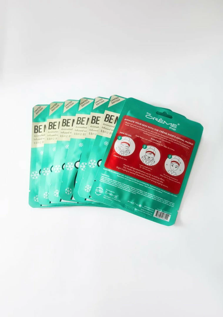 Best Sale π The Creme Shop Face & Body Be Merry Skin! Animated Sheet Mask Polar Bear 7pc π 2 The Creme Shop Face & Body Be Merry Skin! Animated Sheet Mask Polar Bear 7pc