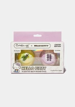 The Creme Shop Hello Kitty Hello Fizzy Scented Bath Bomb Duo Eucalyptus & Lavender Face & Body