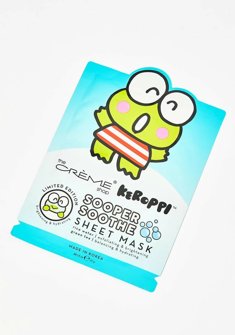 Cheapest ✨ The Creme Shop Sooper Soothe Keroppi Mask Masks 💯 1 The Creme Shop Sooper Soothe Keroppi Mask Masks