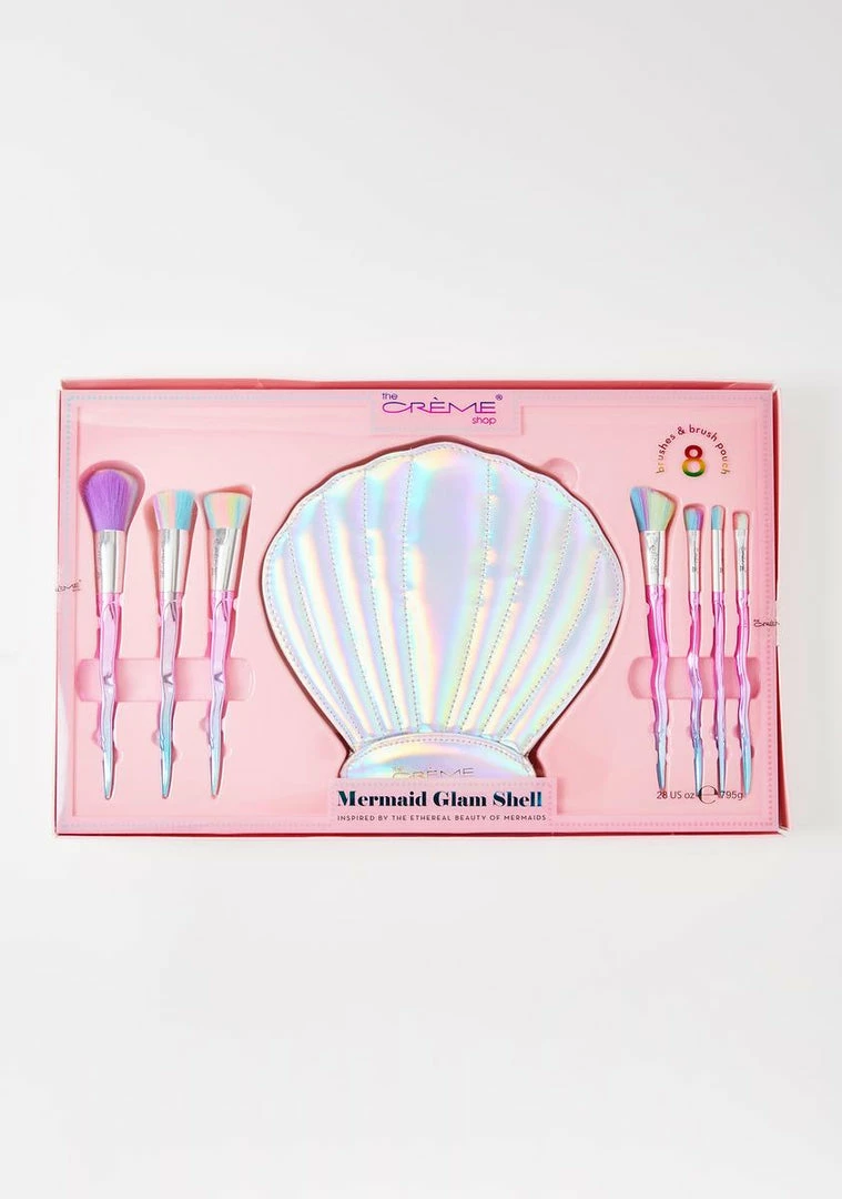 Best deal ✔️ The Creme Shop Sea Shell Makeup Brush Set Tools & Accessories ⭐ 3 The Creme Shop Sea Shell Makeup Brush Set Tools & Accessories