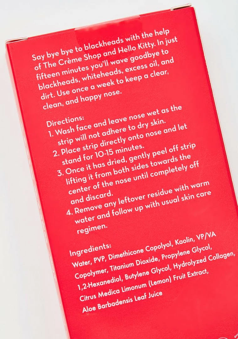 Buy π The Creme Shop Face & Body Hello Kitty Bye Bye Blackhead Nose Strips π 4 The Creme Shop Face & Body Hello Kitty Bye Bye Blackhead Nose Strips