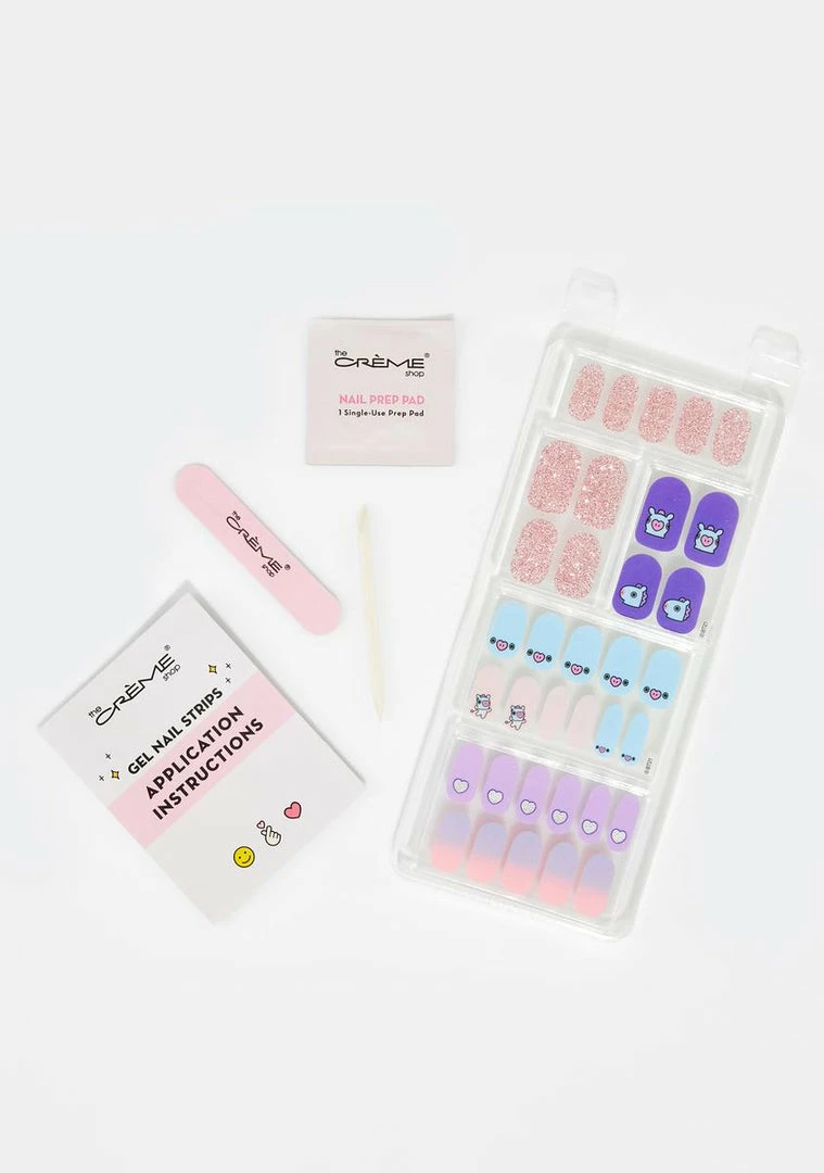 Promo π The Creme Shop X BT21 Cotton π¬ Candy Sky Gel Nail Strips Nails π 2 The Creme Shop X BT21 Cotton Candy Sky Gel Nail Strips Nails