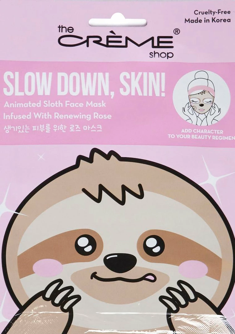 Brand new π The Creme Shop Masks Slow Down, Skin! Sloth Face Mask β 2 The Creme Shop Masks Slow Down, Skin! Sloth Face Mask