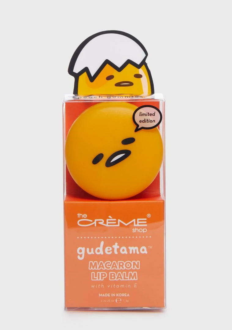 Best Sale π The Creme Shop Peach Gummies Gudetama Macaron Lip Balm π 3 The Creme Shop Peach Gummies Gudetama Macaron Lip Balm