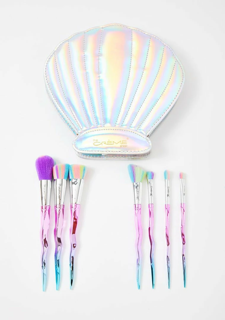 Best deal ✔️ The Creme Shop Sea Shell Makeup Brush Set Tools & Accessories ⭐ 1 The Creme Shop Sea Shell Makeup Brush Set Tools & Accessories