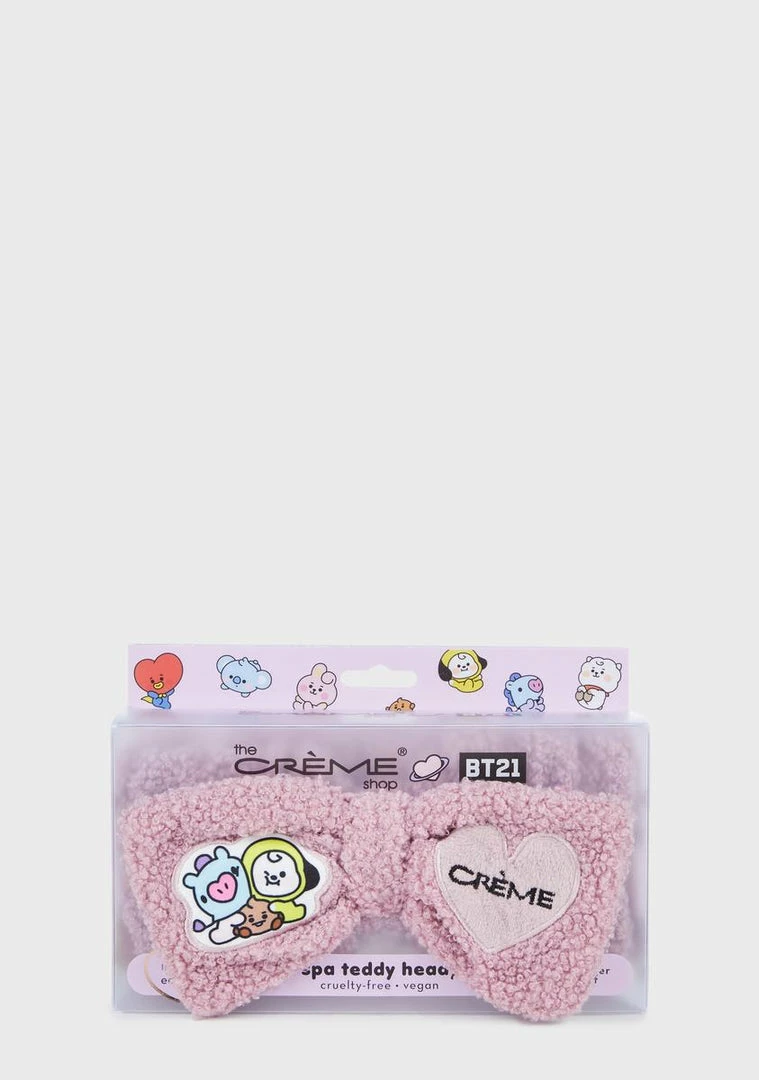 New 🔔 The Creme Shop Lavender Fluff BT21 Spa Teddy Headyband Hair Accessories 💯 3 The Creme Shop Lavender Fluff BT21 Spa Teddy Headyband Hair Accessories