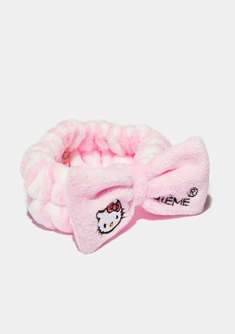 Wholesale 💯 The Creme Shop Tools & Accessories X Hello Kitty Striped 3D Bow Headband ⭐ 1 The Creme Shop Tools & Accessories X Hello Kitty Striped 3D Bow Headband