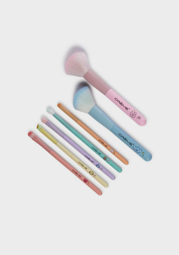 Hot Sale 😍 The Creme Shop BT21 Baby The Perfect Blend Brush Set Cosmetic Brushes 💯 1 The Creme Shop BT21 Baby The Perfect Blend Brush Set Cosmetic Brushes